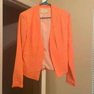 Peach suit jacket